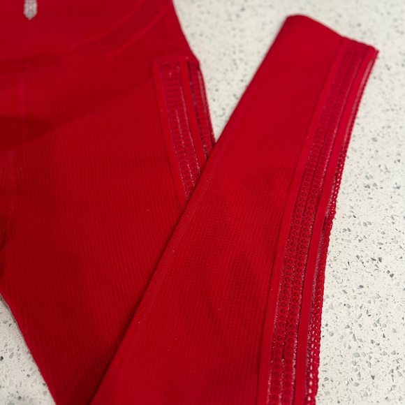 Free People Movement Leggings Vibrant Candy Red Womens Leggings Size XS EUC - Picture 4 of 13